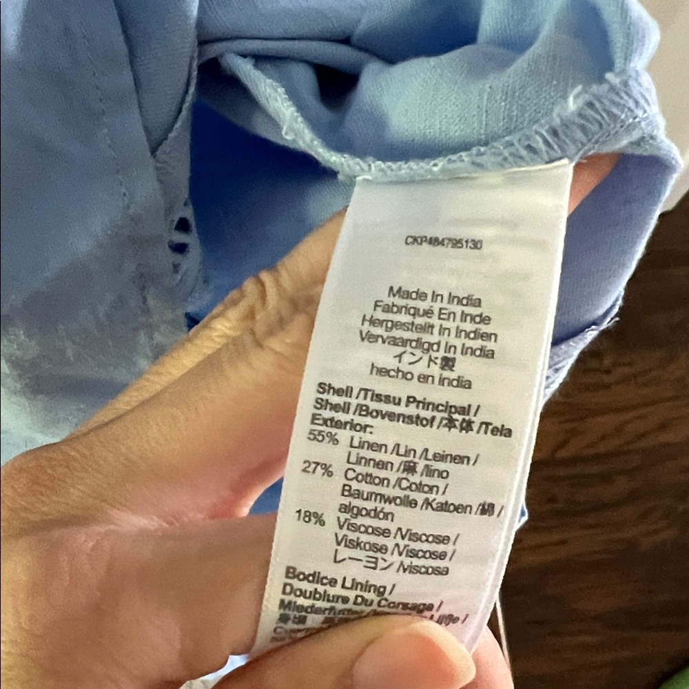 Madewell sweetheart linen dress - Picture 3 of 4